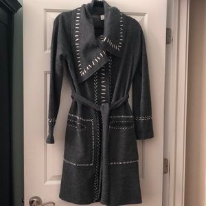 Anthropologie Wool Sweater Coat Sz M EUC